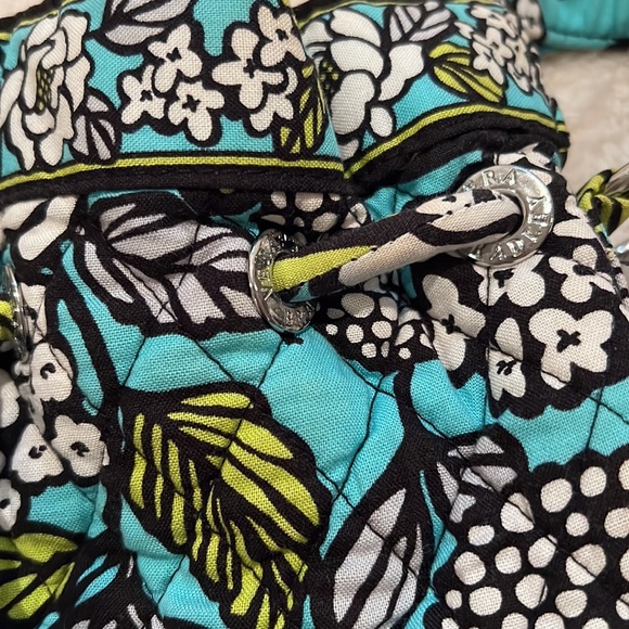 Vera Bradley Island Blooms Quick Draw Floral Bucket Bag Adjustable Strap - Picture 11 of 14